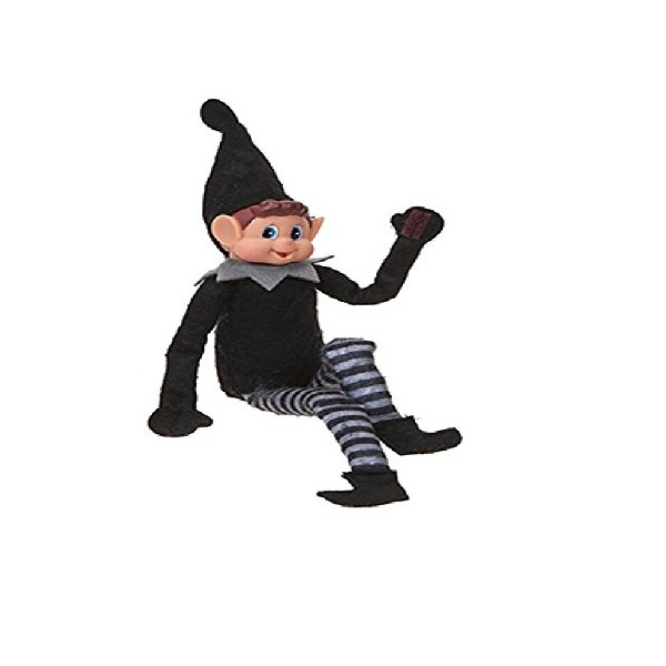 Elves Behavin Badly 12" Bendable Poseable Elf with Vinyl Head