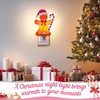 Pink Gingerbread Night Light, Christmas Pink Gingerbread Man Night Light