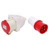 Industrial Plug Socket 380415V 32A 4Pin 3P+E IP44 Waterproof Surface