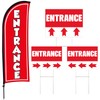 Buryeah Entrance Banner Sign Kit with Enter Here Yard Sign