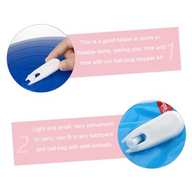 Outanaya 1Set Yoga Balls Replacement with Air Stopper Pins Durable Plug for Yoga Balls Exercise Balls Inflatable Spring Horses Multi Use Inflatable Accessories for Home