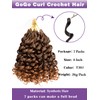 MYQUEEN GoGo Curl Crochet Hair 7 Packs Water Wave Crochet