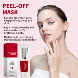 VARKAGE Real Collagen Fit Mask, Collagen Night Wrapping Mask, Collagen Mask Face Overnight Peel Off Mask, Real Collagen Fit Peel Off Facial Mask Restore Skin Elasticity