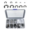 120 Pcs E-Type Snap Rings M1.5-M10 Manganese Steel Repair Parts
