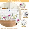 Quimoy Spring Summer Tablecloth 60x84 Inch, Rectangular Botany Tablecloth, Floral