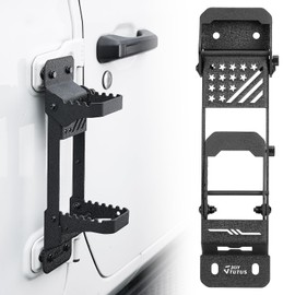 JOYTUTUS Door Hinge Foot Step for 2007-2025 Wrangler JK JL & Gladiator JT, Anti-Slip Folding Foot Pedal, 1 Pack