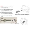 QCAA Solid Brass Dutch Door Bolt, 8", ORB Oil Rubbed