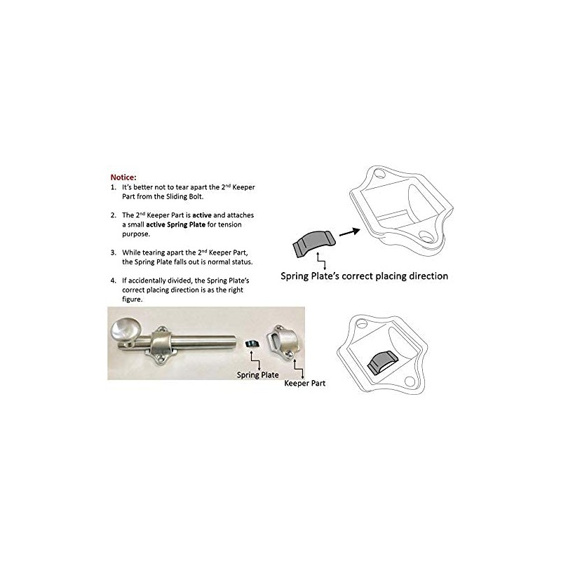 QCAA Solid Brass Dutch Door Bolt, 8", ORB Oil Rubbed
