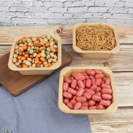 JAYEEY 40OZ Disposable Kraft paper bowls with lids,Food containers Soup Bowls Party Supplies Treat Bowls 25 PACK