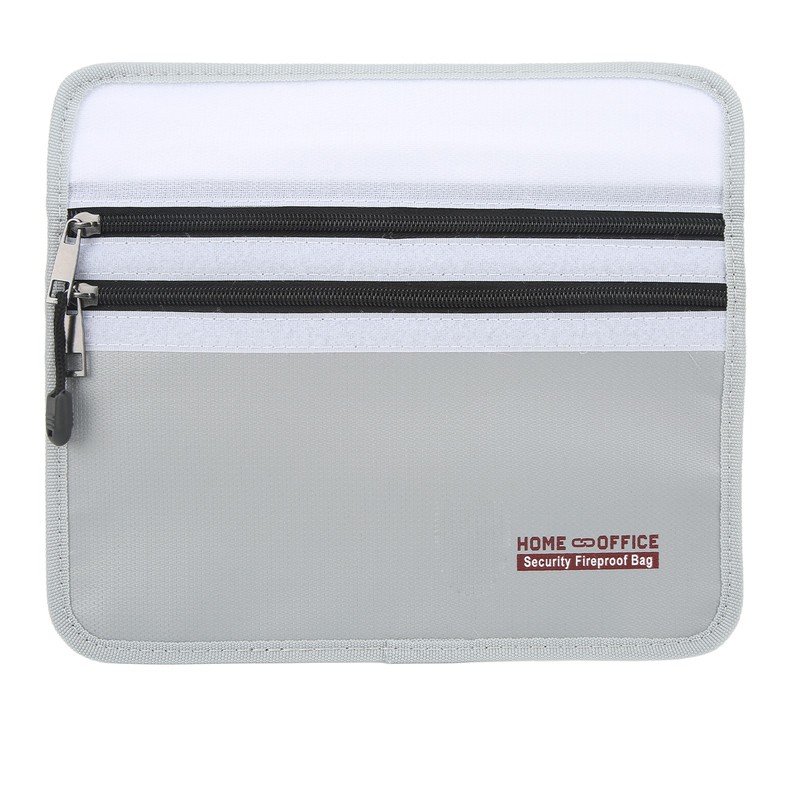 Fireproof Document Bag Waterproof and Fireproof Money Bag with Dual