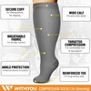 3 Pairs Plus Size Compression Socks Wide Calf for Women