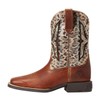 Ariat Unisex-Child Koel VentTEK Western Boot Spiced Cider/Metallic Leopard 8
