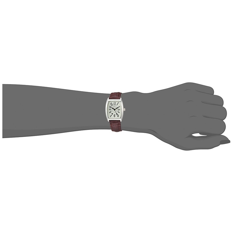 Arias WW20029A Women's Analog Wristwatch, Waterproof, Leather Strap, White, Dial,