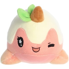 Aurora® Enchanting Tasty Peach® Peach Nomwhal Stuffed Animal - Bright & Colorful Design - Showpiece Plush - Pink 7 Inches