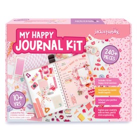 jackinthebox DIY Journal for Girls Ages 8-12 | 242 PCS | Scrapbook Kit | Tween Girls Gifts | Girls Journal Kit | Includes 10 fun guided spreads | Journaling Kit | Gifts for 8 9 10 11 12 year old girls