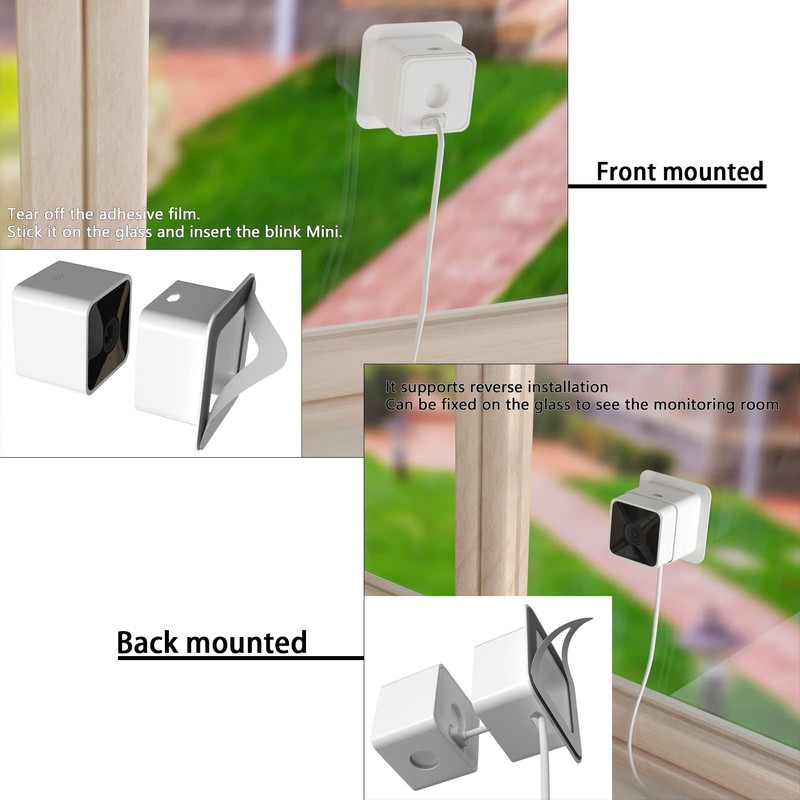Teccle Window Mount for Blink Mini, Through Window Use Blink