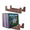 GBACHOOSE Pack of 2 Vinyl Record Storage for 50 LPs,