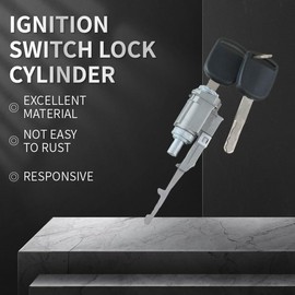Ignition switch lock cylinder with key, Compatible with Honda Accord, CR-V, Element, Odyssey, Pilot for Acura MDX, RDX, TL, TSX, ZDX Ignition switch lock cylinder, Replace OE 06351-TE0-A11