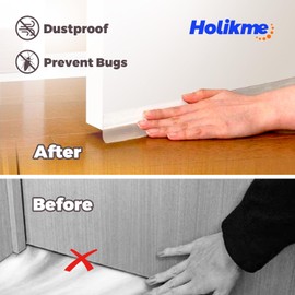 Holikme Weather Stripping Door Seal Strip 33 Feet, Sealing Sticker Sealing Tape for Door Draft Stopper Adhesive for Doors, Suitable for Windows, Doors