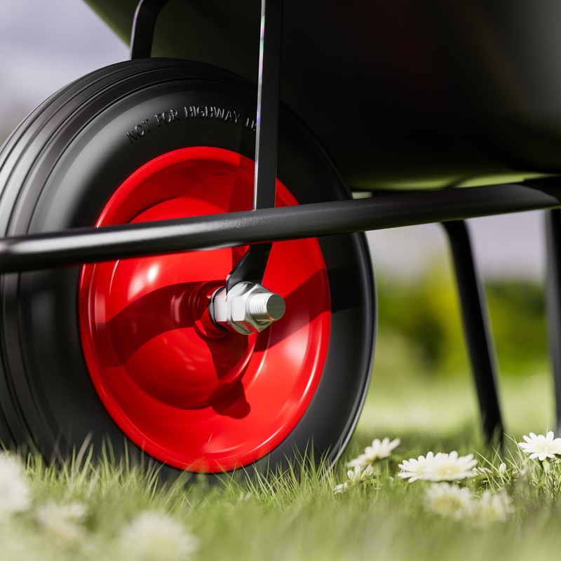 Standard Full-Floating Axle for Wheelbarrow Size 135x20 -120kg load