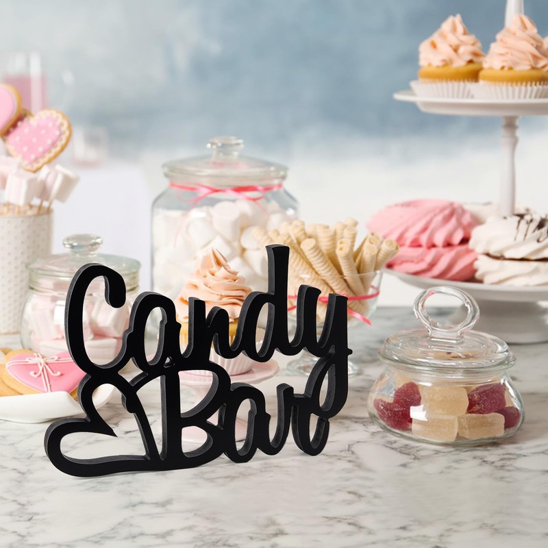 HOECMRHP Candy Bar Decoration, Decorative Lettering Candybar Table Ornament for