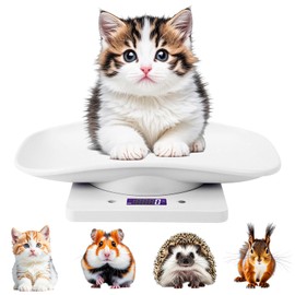 10kg/1g Portable High Accuracy Weighing Pet Scale, Small Animal Scale, Digital Small Pet Weight Scale for Cats Dogs Measure Tool, Electronic Kitchen Scale, Puppy Whelping Supplies