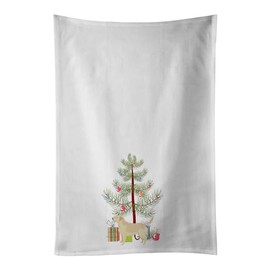 Caroline's Treasures CK3549WTKT Labrador Retriever Christmas Tree White Kitchen Towel Set of 2, 19 X 25, Multicolor