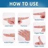 5Pcs Finger Splint and 5Pcs Finger Sleeve, Clear Trigger Finger