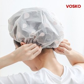 Bosco EVA Waterproof Hair Cap Multi-purpose Shower Cap Water Droplet Vinyl Cap / 보스코 EVA 방수 헤어캡 다용도 샤워캡 물방울 비닐캡