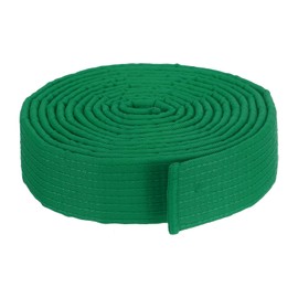 PATIKIL Taekwondo Colored Ranking Belt 1.5" x10.5Ft 3.2m, Cotton Martial Arts Judo Karate Belt for Coach Teaching Practice, Green