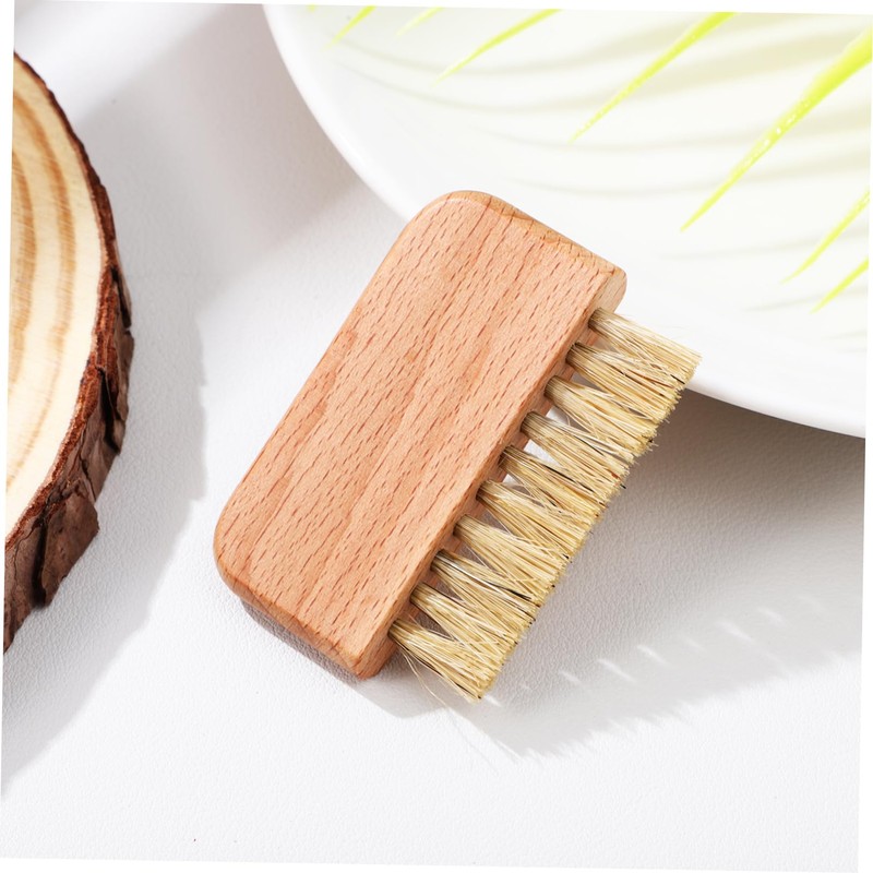 TOVINANNA Fingernail Brush with Stiff Bristles Wooden Handle Toenail Fingernail