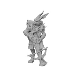 Rabbit warrior Harengon style ranger humanoid ranged paintable miniature
