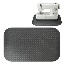 Sewing Machine Muffling Mat, 12"x20" (30x50cm) Long Anti-Vibration Mat, Large Dual-Sided Non-Slip Pad, Sewing Machine Mat Reduce Noise & Displacement for Quilting Embroidery (1 pcs, Black)