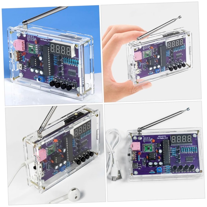 KICHOUSE 1Set DIY Radio Assembly Kit for Beginners Complete Fm