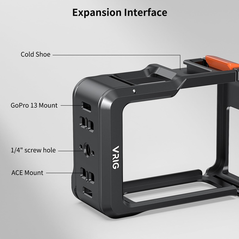 VRIG Aluminum Frame Case for Gopro 13 12 11 10