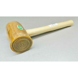 #6 Rawhide Mallet Garland Leather Work Assembly Hammer Large 4-3/4" Head 24oz HD Made In USA
