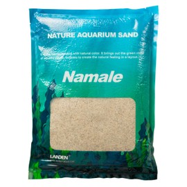 LANDEN Namale Aquarium Sand 2L(Approx 7 lbs), Super Natural for Aquarium Landscaping, Cosmetic Sand for Plant Tank, Fine Grain Natural Color River Sand for Freshwater or Blackwater Biotope Tank