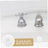 Gadpiparty 10Pcs Bathroom Sink Overflow Covers Leaking Drain Plugs for