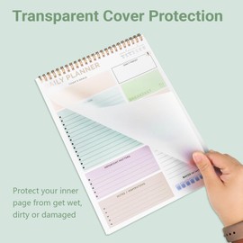 to Do List Notepad, 104 Pages 8.3 * 11'' Undated Daily Planner Notepad to Do List Notebook with Task Checklist Home Office School Supplies, Colorful Block