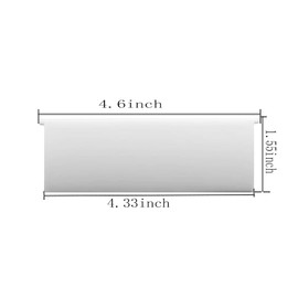 CKZYHHJ Replacement Panels for 4-Inch Dryer Air Exhaust Vent Cover 4 Pieces PP Plastic (4.3" L x 1.5" W)