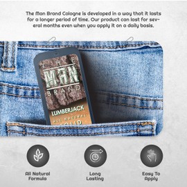 Lumberjack Solid Cologne - Natural Men's Cologne - Men's fragrance Wax Cologne, Lumberjack Travel Size Wax Cologne for men - Solid Cologne Men's Lumberjack Scent (3/4 oz (Pack of 1), Lumberjack)