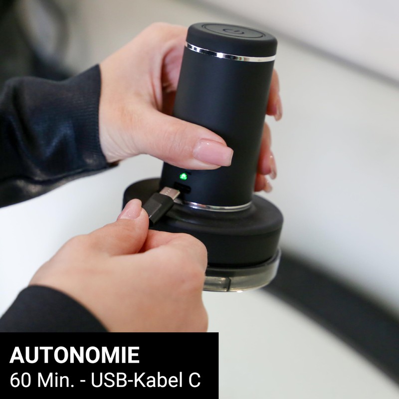 STEAMONE - Razor anti-blooming rechargeable for clothes USB C cable