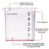 AcuRite Waterfall Rain Gauge with 5-inch Rainfall Capacity (00858W), Clear