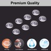 Glass Table Top Bumpers 20PCS 18mm Non Adhesive Medium Rubber
