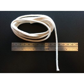 Wick It Up With Us 3/16" x Ten Feet Turbo Air Core Technology Wick Round Braided Cotton Replacement Wick Rock Candle Kerosene Alcohol Oil Lamp Candle Lamp Burner Lantern Stove