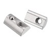 sourcing map Roll-In Spring M6 T Nut, Roll Ball Elastic Nuts for 4040 Series Aluminum Extrusion Profile Suitable for Aluminum Profile With 8Mm Groove Depth, Pack of 12