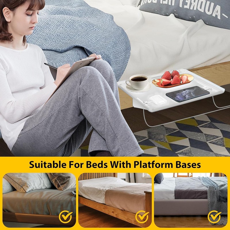 OBEST Bedside Table Shelf, Bedside Table Shelf for Bed, Bedside