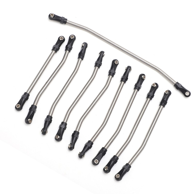 10pcs Stainless Steel Link Rod Fit for Axial Wraith 90018