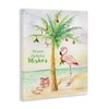 Stupell Industries Tropical Flamingo Christmas Nautical Palm Tree, Design by