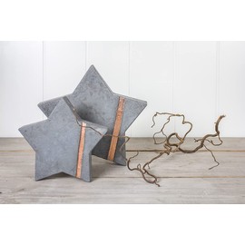 Rayher Gießform Stern, 21,5 x 21,5 cm, Tiefe 4 cm, Material PET, zum Ausgießen mit Kreativ-Beton, Schmuck-Beton, Raysin-Gießpulver, Betongießform, 36038000